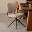 Label51 LABEL51 Eetkamerstoel Geneva - Truffel grijs - Boucle - Bronze Frame