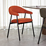 Label51 LABEL51 Eetkamerstoel Amaze - Rust - Breathe - Black Frame