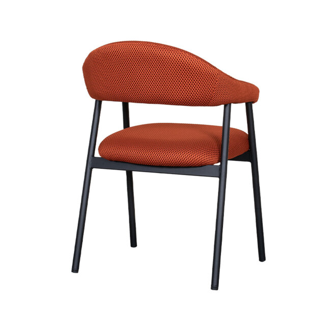 Label51 LABEL51 Eetkamerstoel Amaze - Rust - Breathe - Black Frame