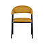 Label51 LABEL51 Eetkamerstoel Amaze - Oker - Breathe - Black Frame