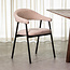 Label51 LABEL51 Eetkamerstoel Amaze - Naturel - Elite - Black Frame
