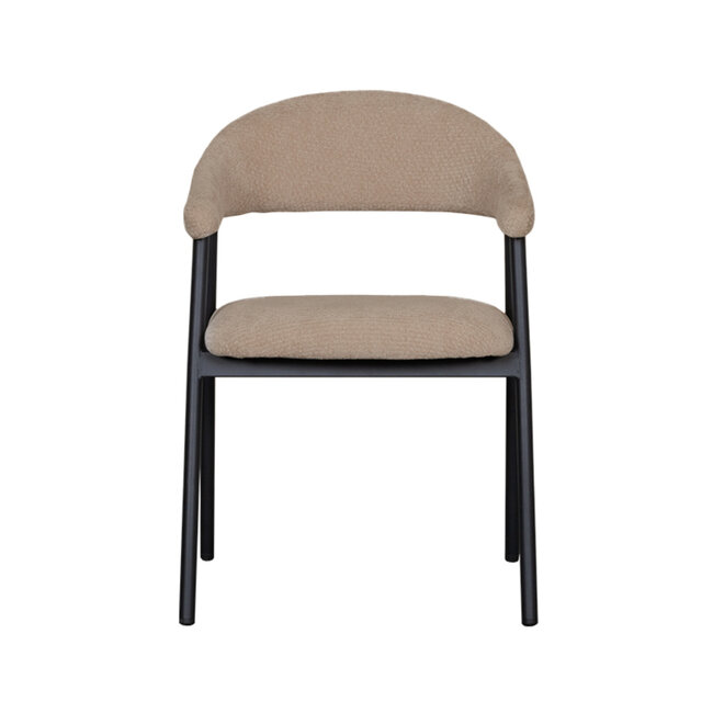 Label51 LABEL51 Eetkamerstoel Amaze - Clay - Elite - Black Frame