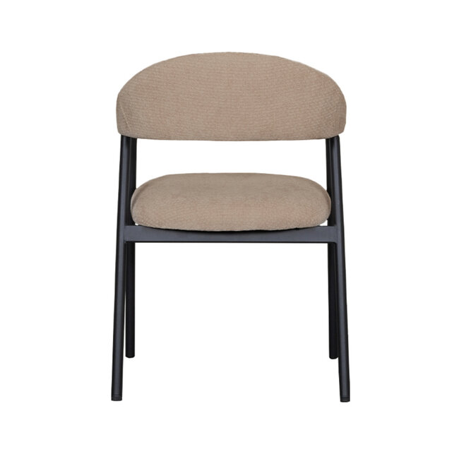 Label51 LABEL51 Eetkamerstoel Amaze - Clay - Elite - Black Frame