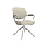 Label51 LABEL51 Eetkamerstoel Basel - Naturel - Boucle - Taupe Frame
