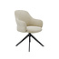 Label51 LABEL51 Eetkamerstoel Bern - Naturel - Boucle - Black Frame