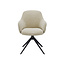 Label51 LABEL51 Eetkamerstoel Bern - Naturel - Boucle - Black Frame