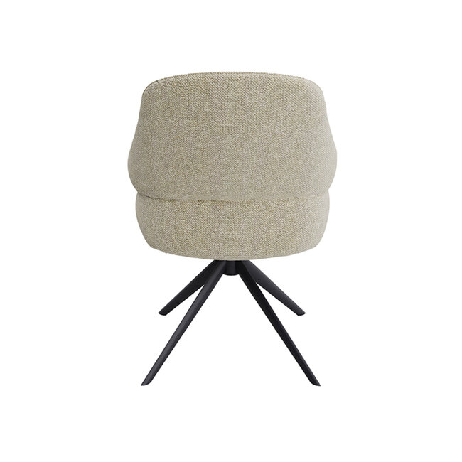 Label51 LABEL51 Eetkamerstoel Bern - Naturel - Boucle - Black Frame