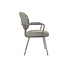 Label51 LABEL51 Eetkamerstoel Lausanne - Truffel grijs - Boucle - Bronze Frame