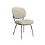 Label51 LABEL51 Eetkamerstoel Singapore - Naturel - Boucle - Black Frame