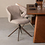 Label51 LABEL51 Eetkamerstoel Zurich - Truffel grijs - Boucle - Bronze Frame