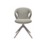 Label51 LABEL51 Eetkamerstoel Zurich - Truffel grijs - Boucle - Bronze Frame