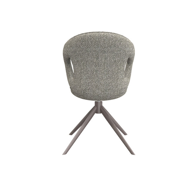 Label51 LABEL51 Eetkamerstoel Zurich - Mushroom - Boucle - Bronze Frame