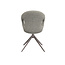 Label51 LABEL51 Eetkamerstoel Zurich - Truffel grijs - Boucle - Bronze Frame