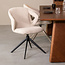Label51 LABEL51 Eetkamerstoel Zurich - Naturel - Boucle - Black Frame