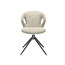 Label51 LABEL51 Eetkamerstoel Zurich - Naturel - Boucle - Black Frame