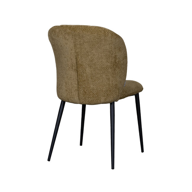 Label51 LABEL51 Eetkamerstoel Vino - Mustard - Elite - Black Frame