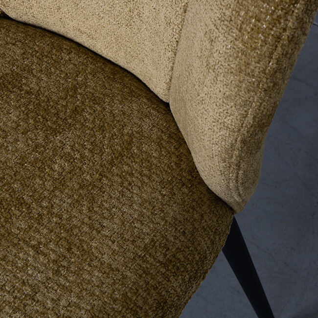 Label51 LABEL51 Eetkamerstoel Vino - Mustard - Elite - Black Frame