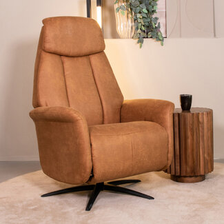 Label51 LABEL51 Fauteuil Oslo - Cognac - Micro Suede - One Size