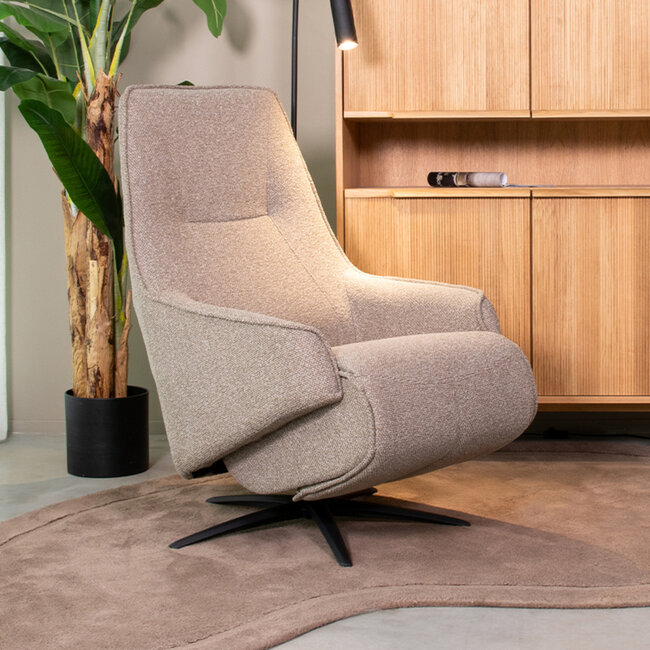 Label51 LABEL51 Fauteuil Odense - Truffel grijs - Boucle - One Size