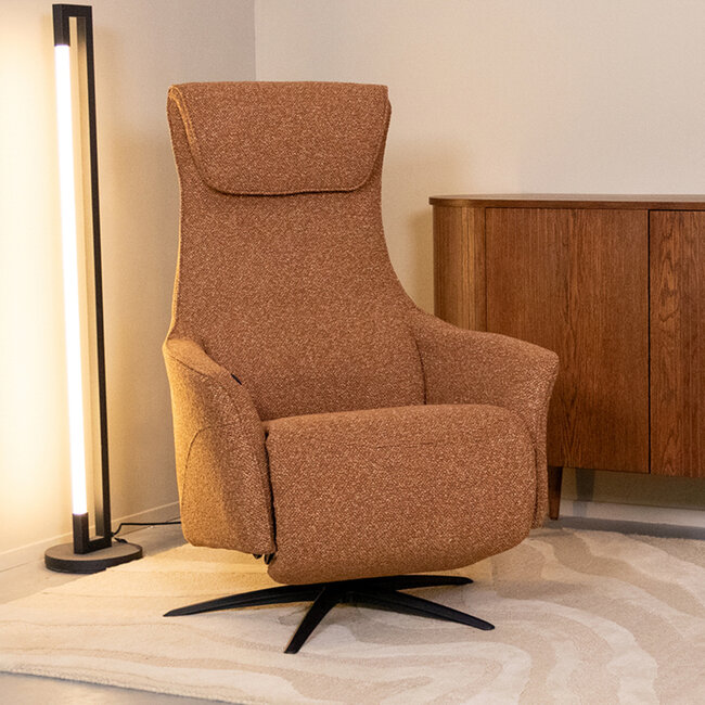 Label51 LABEL51 Fauteuil Lund - Coral - Boucle met massagefunctie
