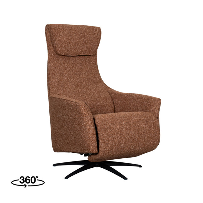 Label51 LABEL51 Fauteuil Lund - Coral - Boucle met massagefunctie