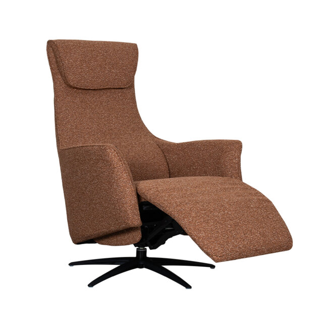 Label51 LABEL51 Fauteuil Lund - Coral - Boucle met massagefunctie