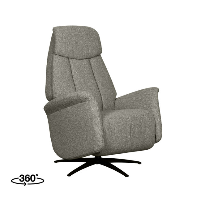 Label51 LABEL51 Fauteuil Oslo - Truffel grijs - Boucle - One Size