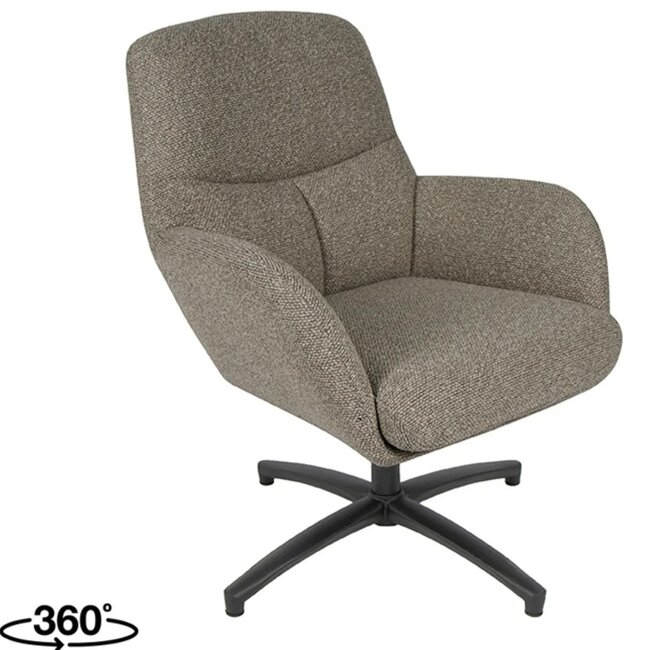 Label51 LABEL51 Fauteuil Chill Zone - Truffel grijs - Boucle - One Size