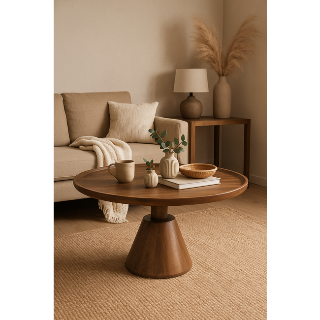 Benoa Salontafel Jade kegelvoet bruin