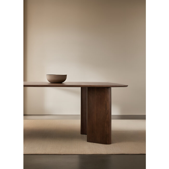 Benoa Eettafel Jade rechthoek bruin mango 220 cm - Showroommodel
