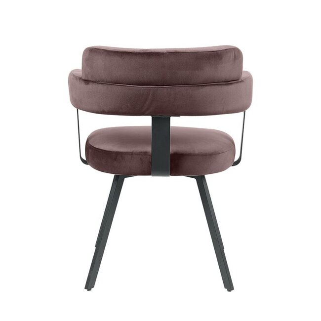 Label51 LABEL51 Eetkamerstoel Bardio - Taupe - Fluweel