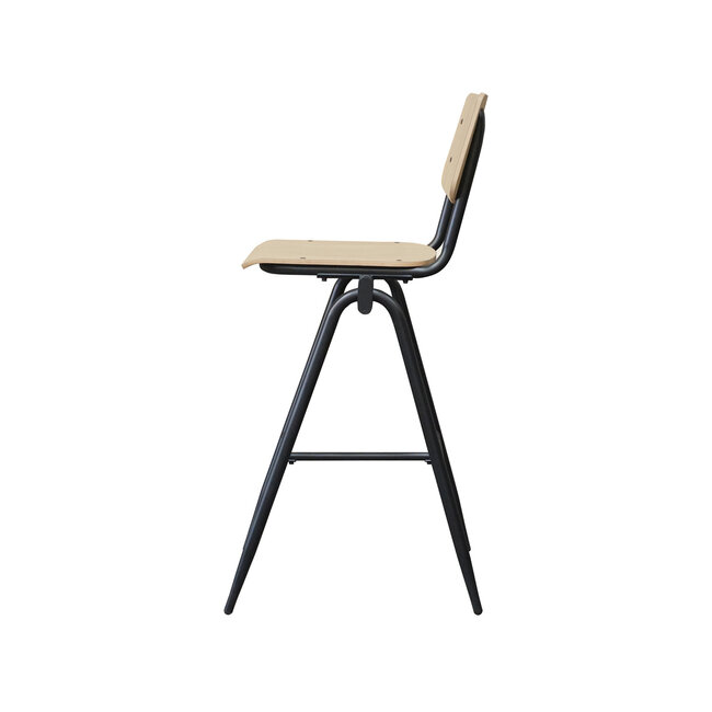 Label51 LABEL51 Barkruk Solid - Naturel - Hout - Zithoogte 86