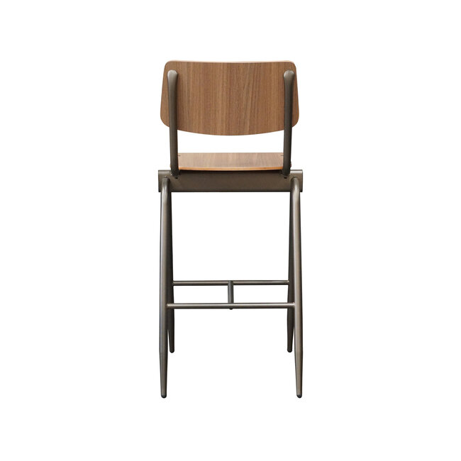 Label51 LABEL51 Barkruk Solid - Walnoot - Hout - Zithoogte 86