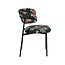 Label51 LABEL51 Eetkamerstoel Ferry - Multicolor - Fluweel - Black Frame