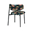 Label51 LABEL51 Eetkamerstoel Ferry - Multicolor - Fluweel - Black Frame