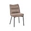 Label51 LABEL51 Eetkamerstoel Lennon - Taupe - Micro Suede - Black Frame