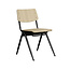 Label51 LABEL51 Eetkamerstoel Solid - Naturel - Hout - Black Frame