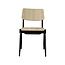 Label51 LABEL51 Eetkamerstoel Solid - Naturel - Hout - Black Frame