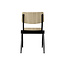Label51 LABEL51 Eetkamerstoel Solid - Naturel - Hout - Black Frame