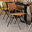 Label51 LABEL51 Eetkamerstoel Solid - Walnoot - Hout - Antique Gold Frame