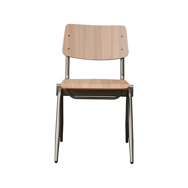 Label51 LABEL51 Eetkamerstoel Solid - Walnoot - Hout - Antique Gold Frame