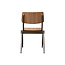 Label51 LABEL51 Eetkamerstoel Solid - Walnoot - Hout - Antique Gold Frame