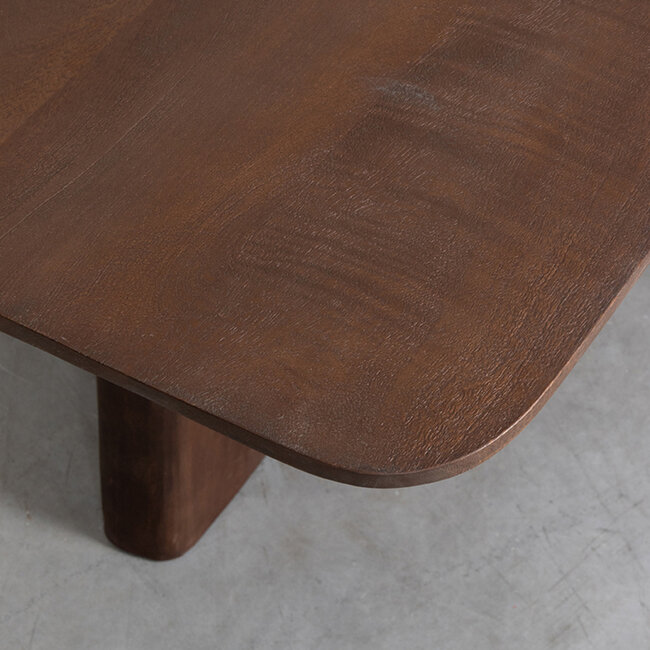 Label51 LABEL51 Eetkamertafel Scott - Espresso - Mangohout - 200x100 cm