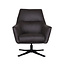 Label51 LABEL51 Fauteuil Tod - Antraciet - Micro Suede - One Size