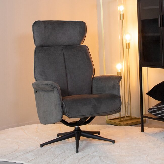 Label51 LABEL51 Fauteuil Verdal - Antraciet - Cosmo