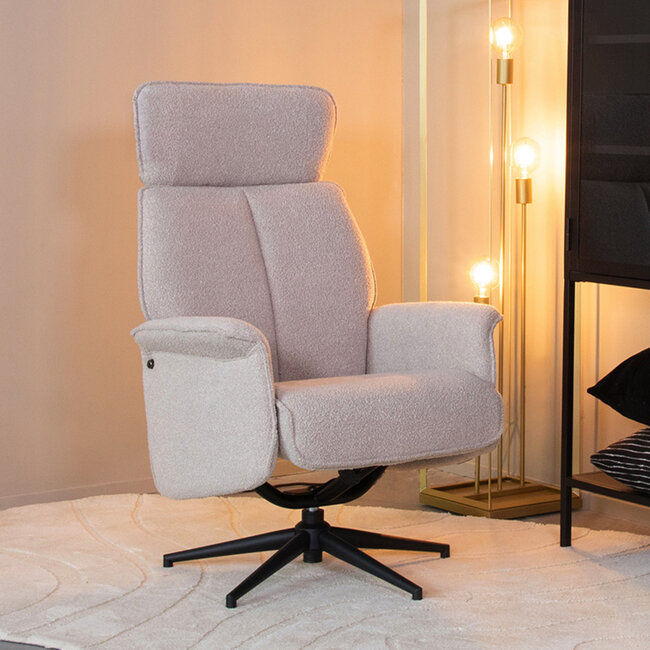 Label51 LABEL51 Fauteuil Verdal - Naturel - Boucle