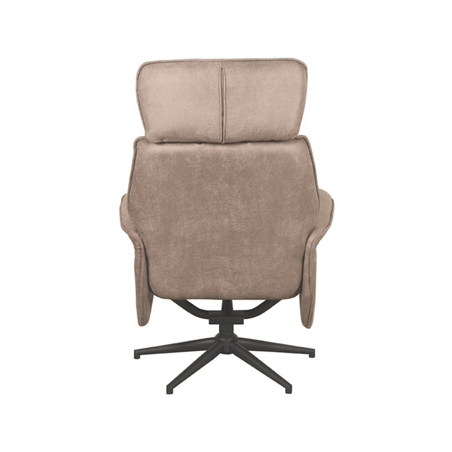 Label51 LABEL51 Fauteuil Verdal - Taupe - Micro Suede