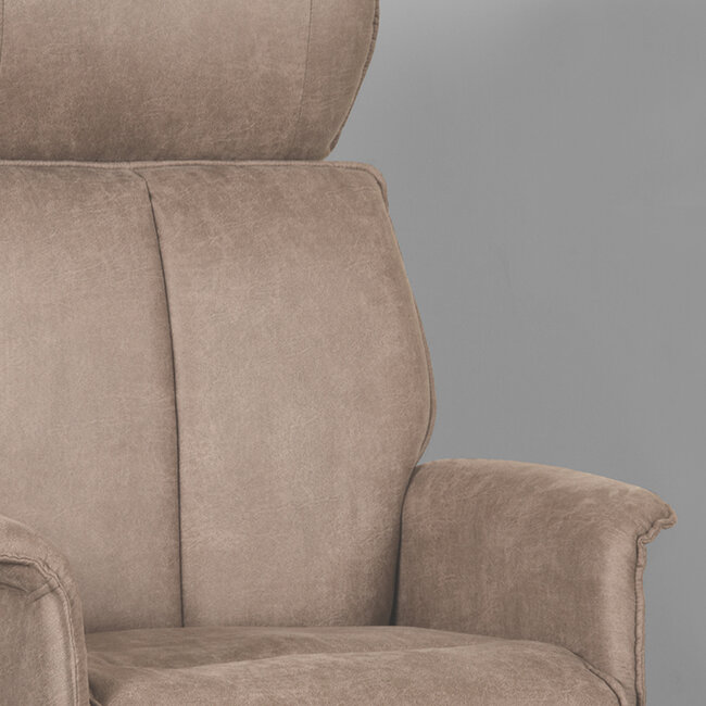 Label51 LABEL51 Fauteuil Verdal - Taupe - Micro Suede