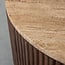 Label51 LABEL51 Salontafel Ribble - Espresso - Travertin - 50 cm - Rond