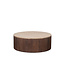 Label51 LABEL51 Salontafel Ribble - Espresso - Travertin - 70 cm - Rond